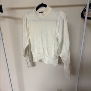 French Connection Cream Puff Sleeve Sweater